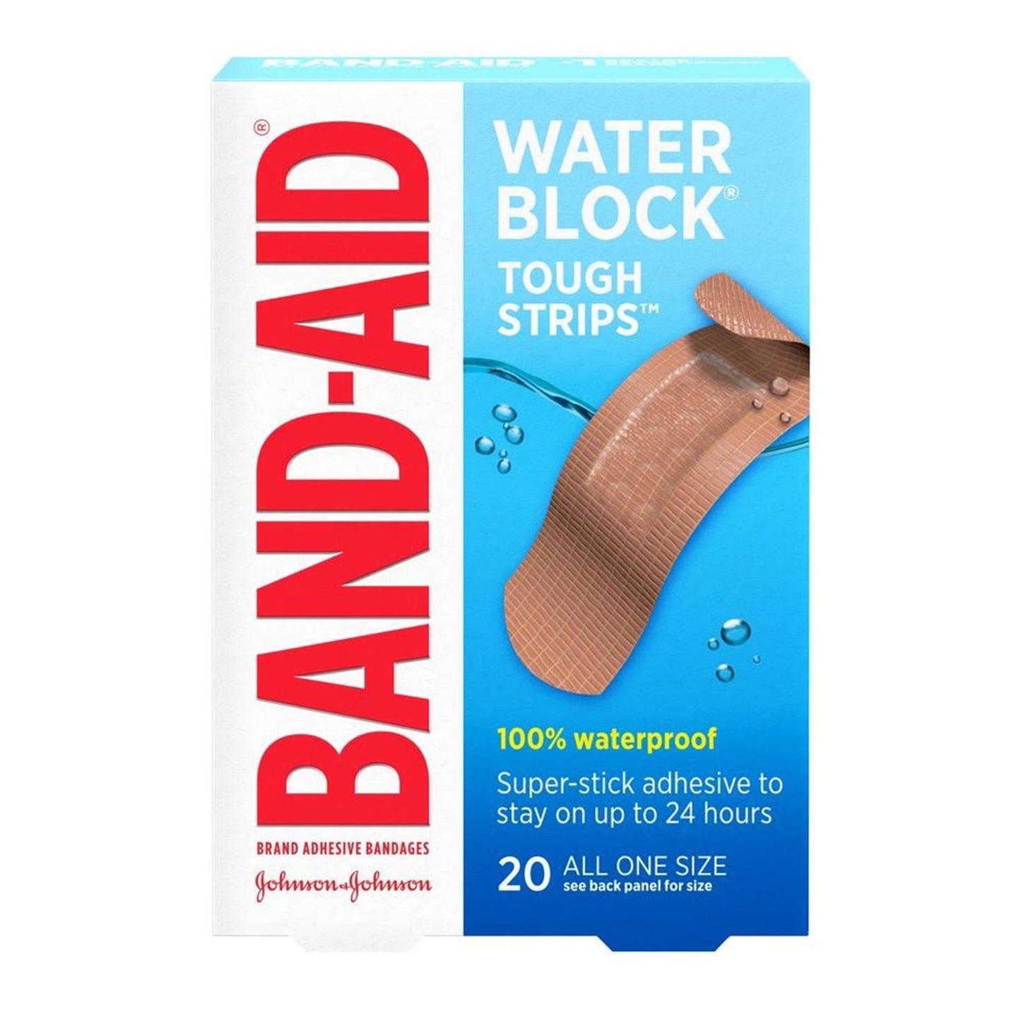 Band-Aid® Water Block Tough Strips Bandages