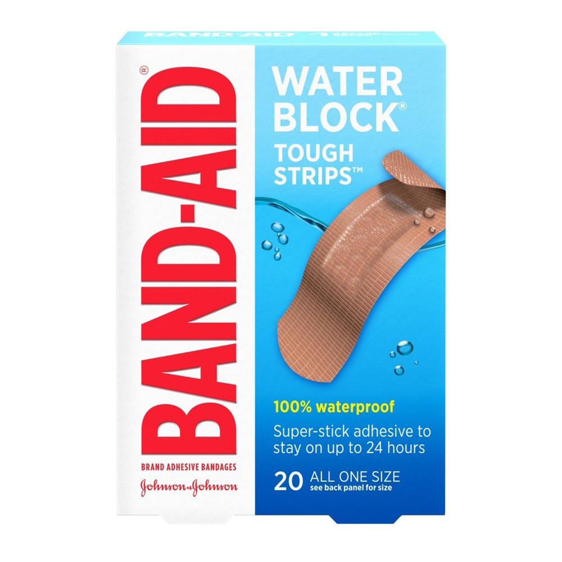 Band-Aid® Water Block Tough Strips Bandages