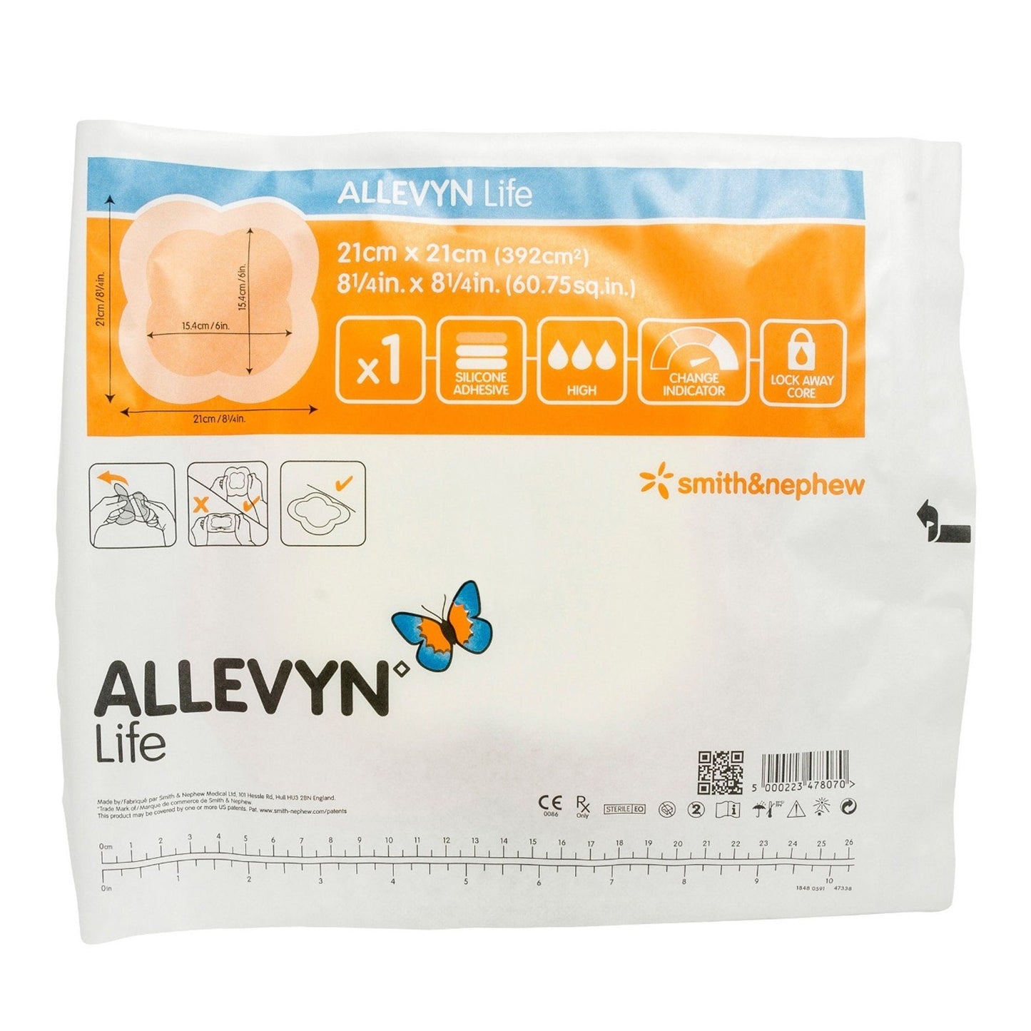 Allevyn™ Life Silicone Adhesive with Border Silicone Foam Dressing