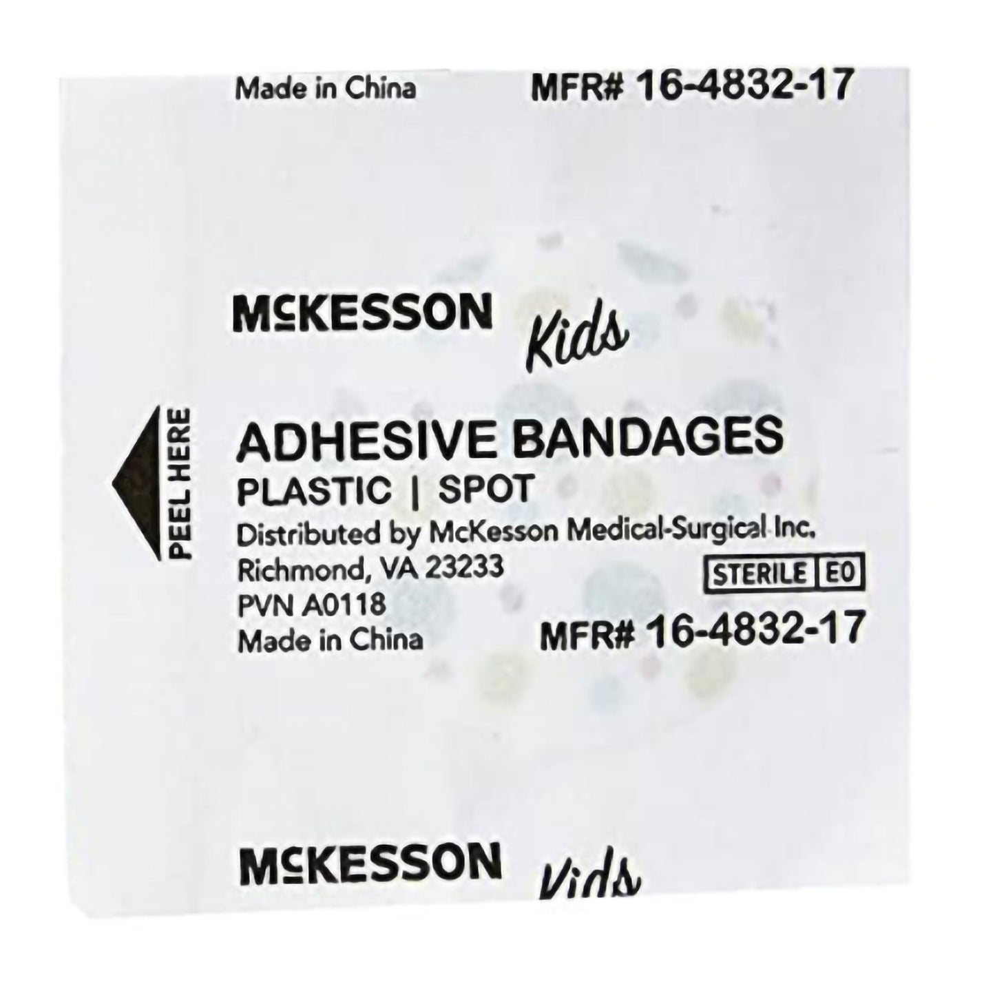 McKesson Kids™ Round Kid Design (Assorted Prints) Adhesive Spot Bandage