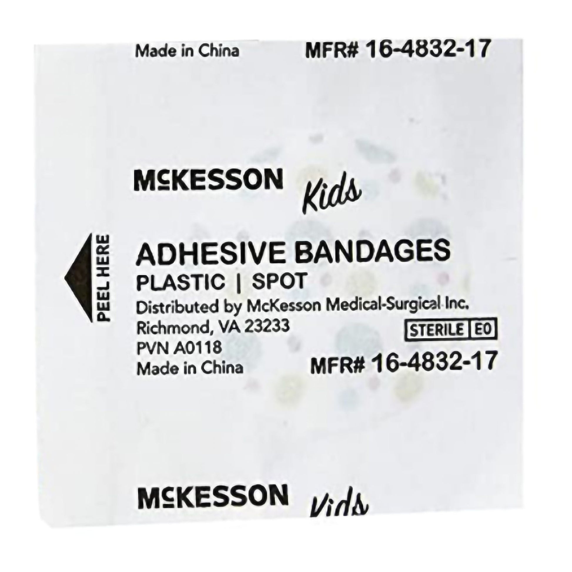 McKesson Kids™ Round Kid Design (Assorted Prints) Adhesive Spot Bandage