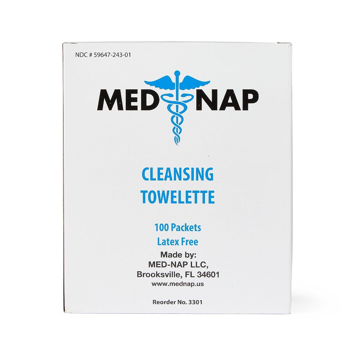Med Nap Antiseptic Skin Towelette Individual Packet Alcohol Scent