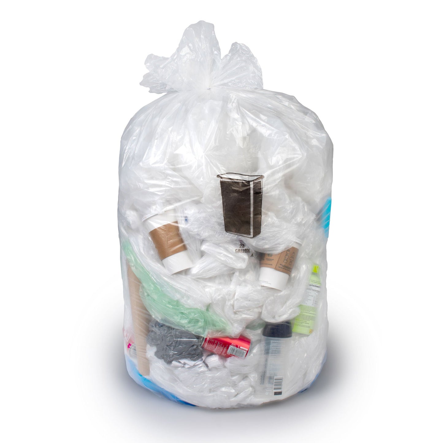 Colonial Bag Medium Duty Trash Bag, Clear