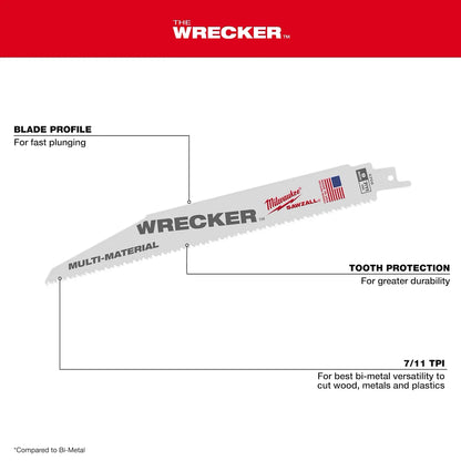Milwaukee 32PC Wood and Metal Cutting SAWZALL Blade Set 49-22-1132 | 32-Piece