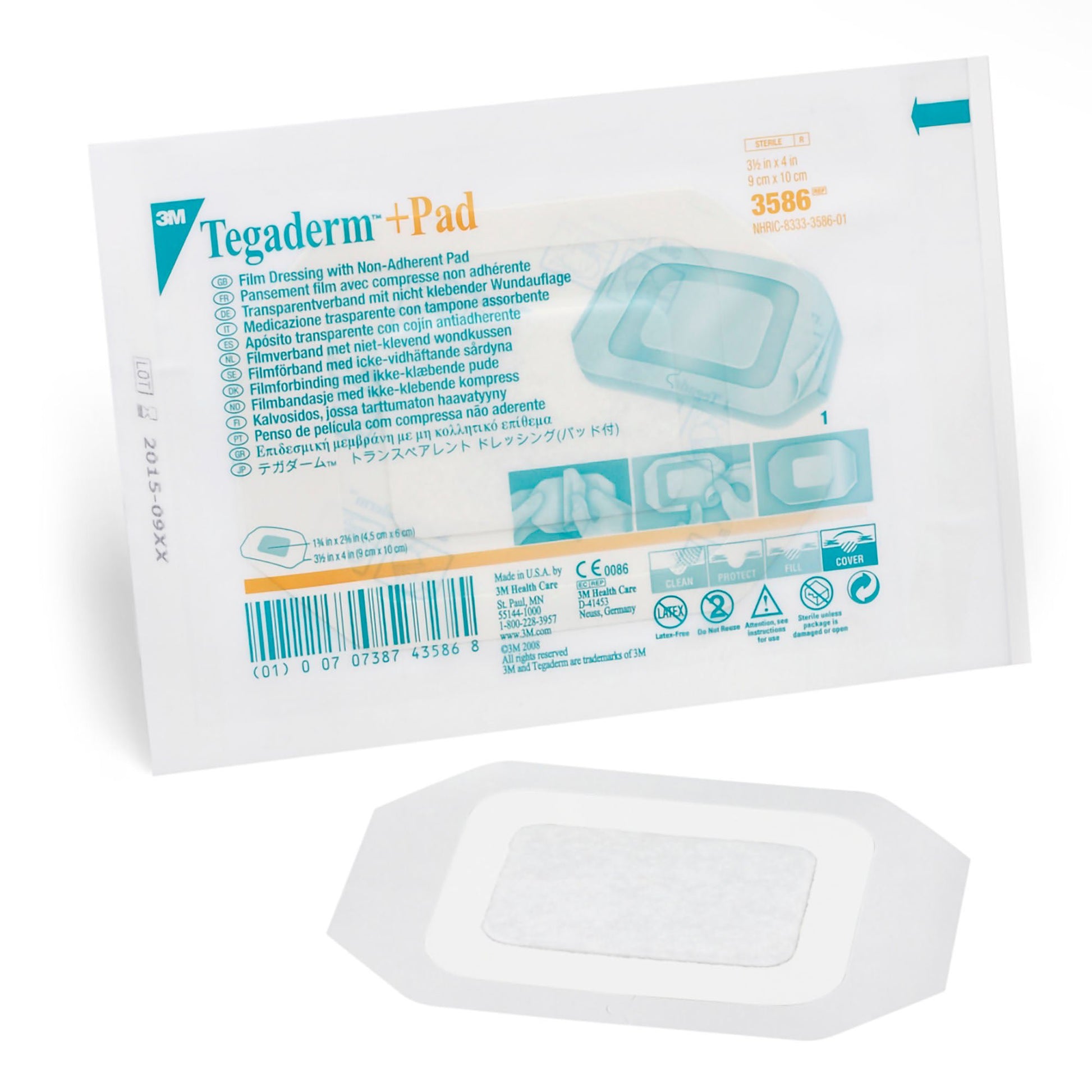 3M™ Tegaderm™ Transparent Film Dressing with Pad