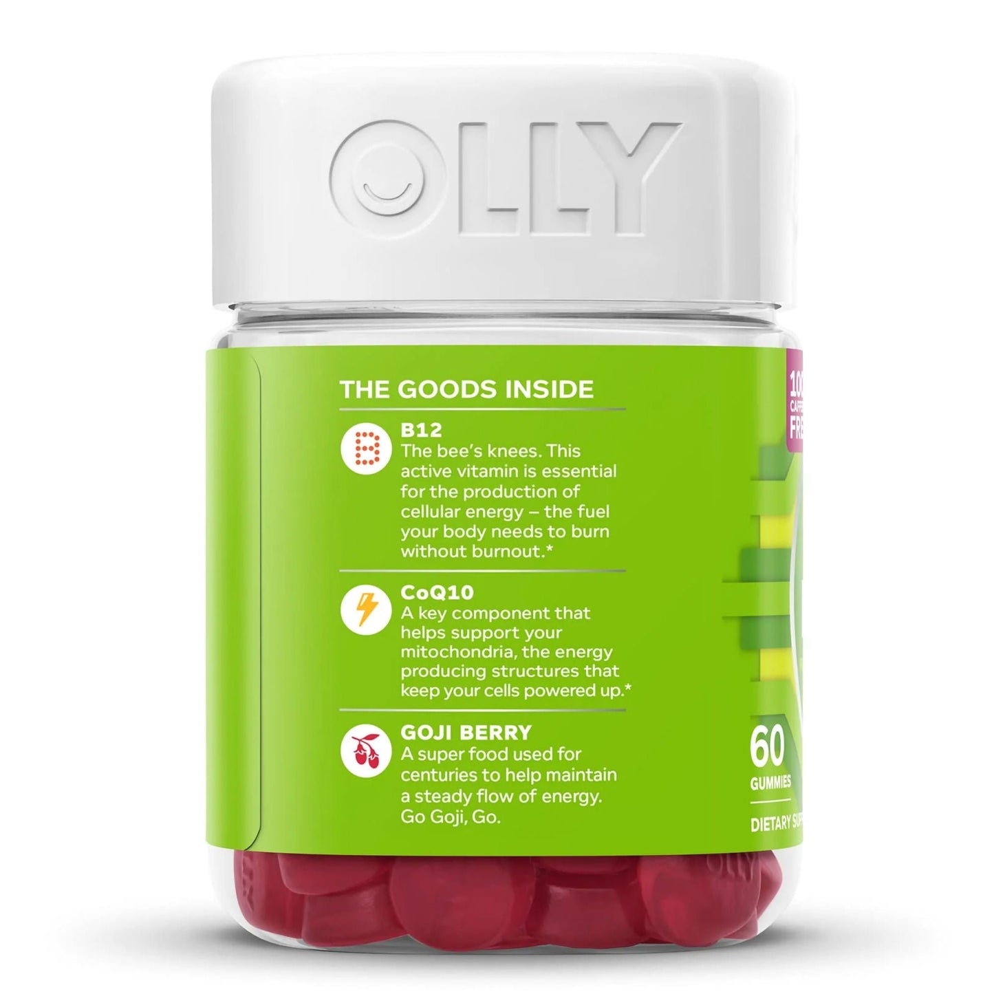 Olly® Daily Energy Gummies w/ Vitamin B-12, CoQ10 & Goji Berry Tropical Passion
