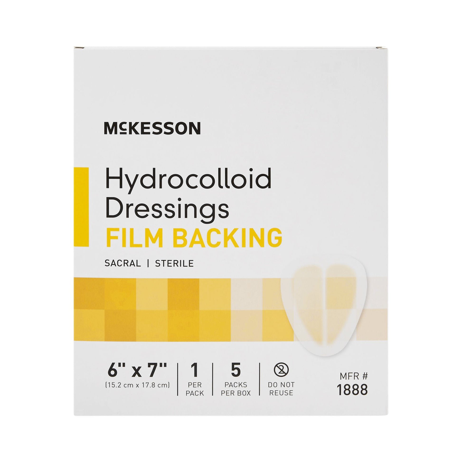 McKesson Hydrocolloid Dressing, Sacral