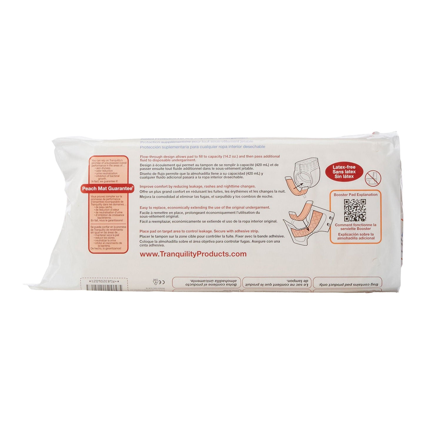 TopLiner™ Added Absorbency Incontinence Booster Pad, 4¼ x 15 Inch