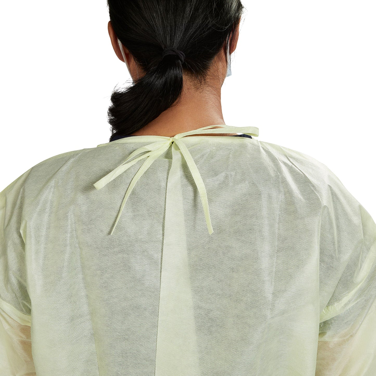 McKesson AAMI Level 2 Isolation Gown, Tie Neck Style, One Size Fits Most, Yellow