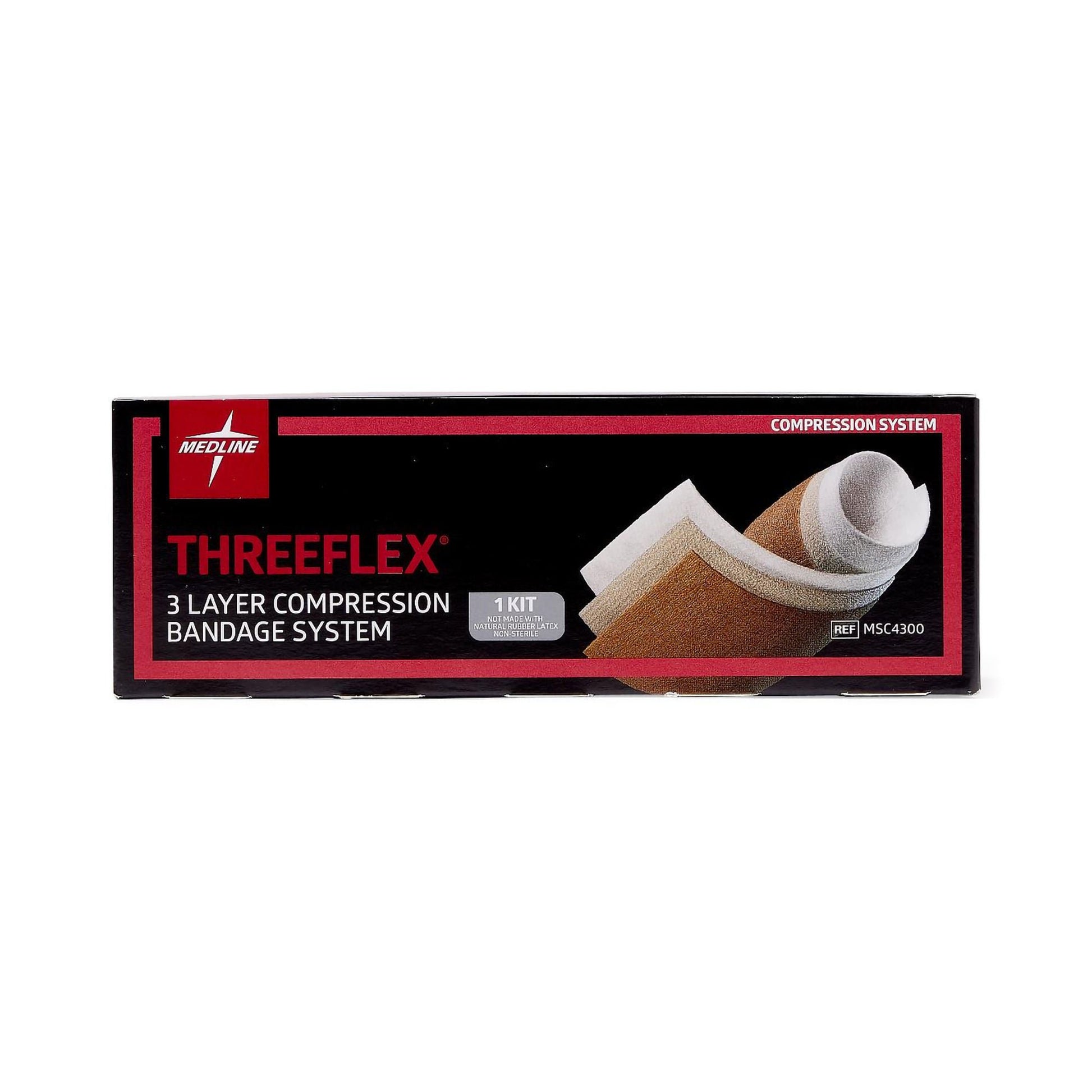 ThreeFlex® Self-adherent / Tape Closure 3 Layer Compression Bandage System