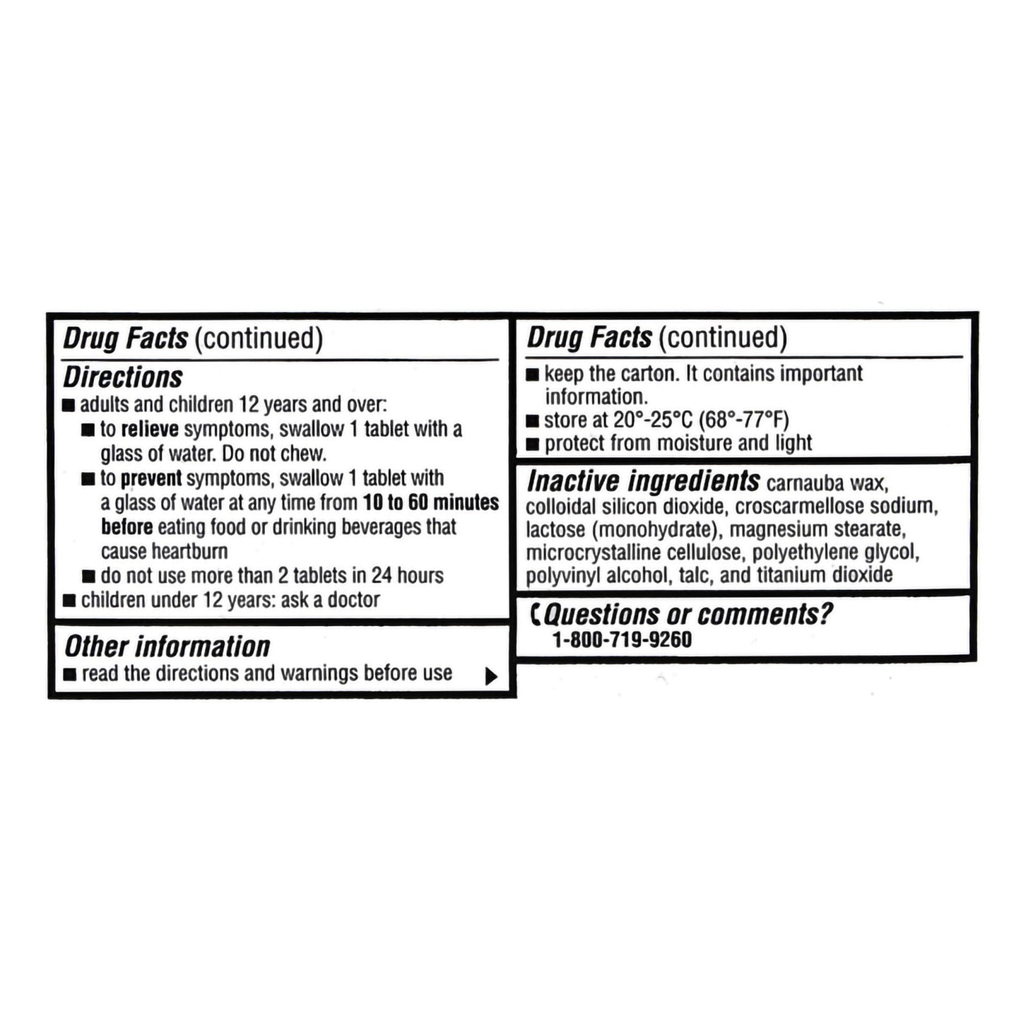 Major® Famotidine Antacid, Maximum Strength