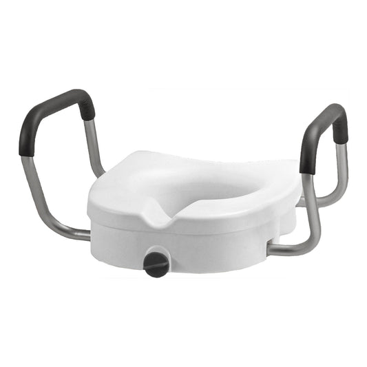 Nova Ortho-Med Raised Toilet Seat with Detachable Arms, 5 Inch Height