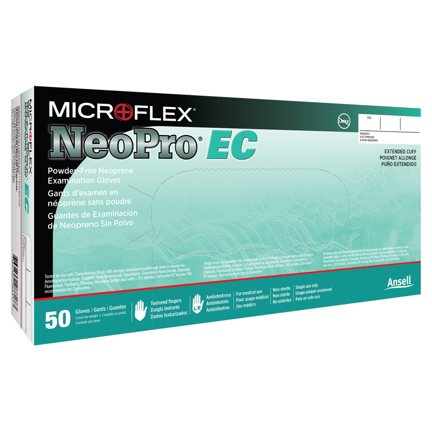 NeoPro® EC Polychloroprene Exam Gloves, Green - view 5