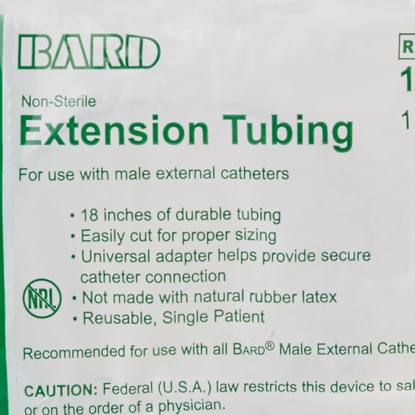 Bard® Tube, Leg Bag Extension, Nonsterile