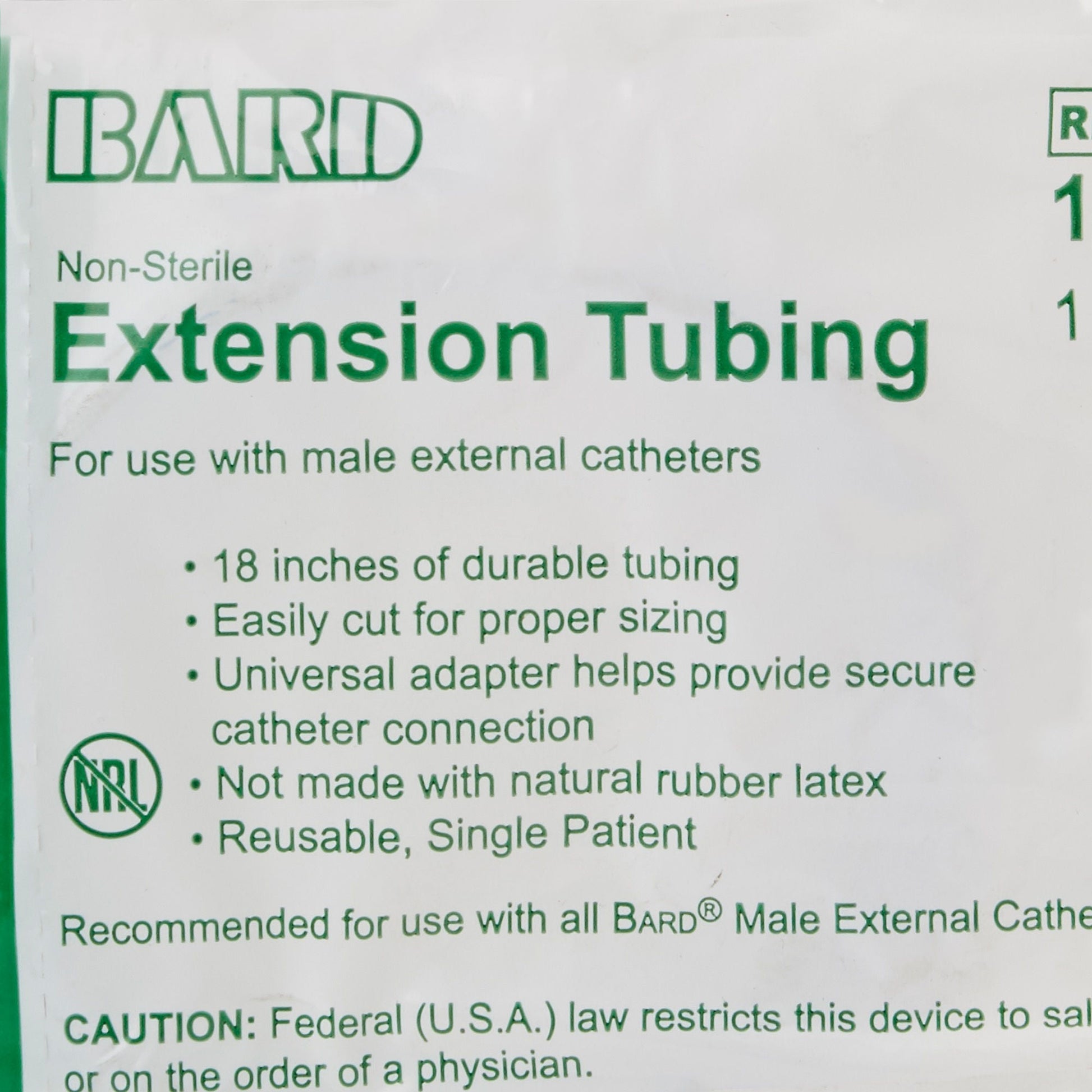 Bard® Tube, Leg Bag Extension, Nonsterile