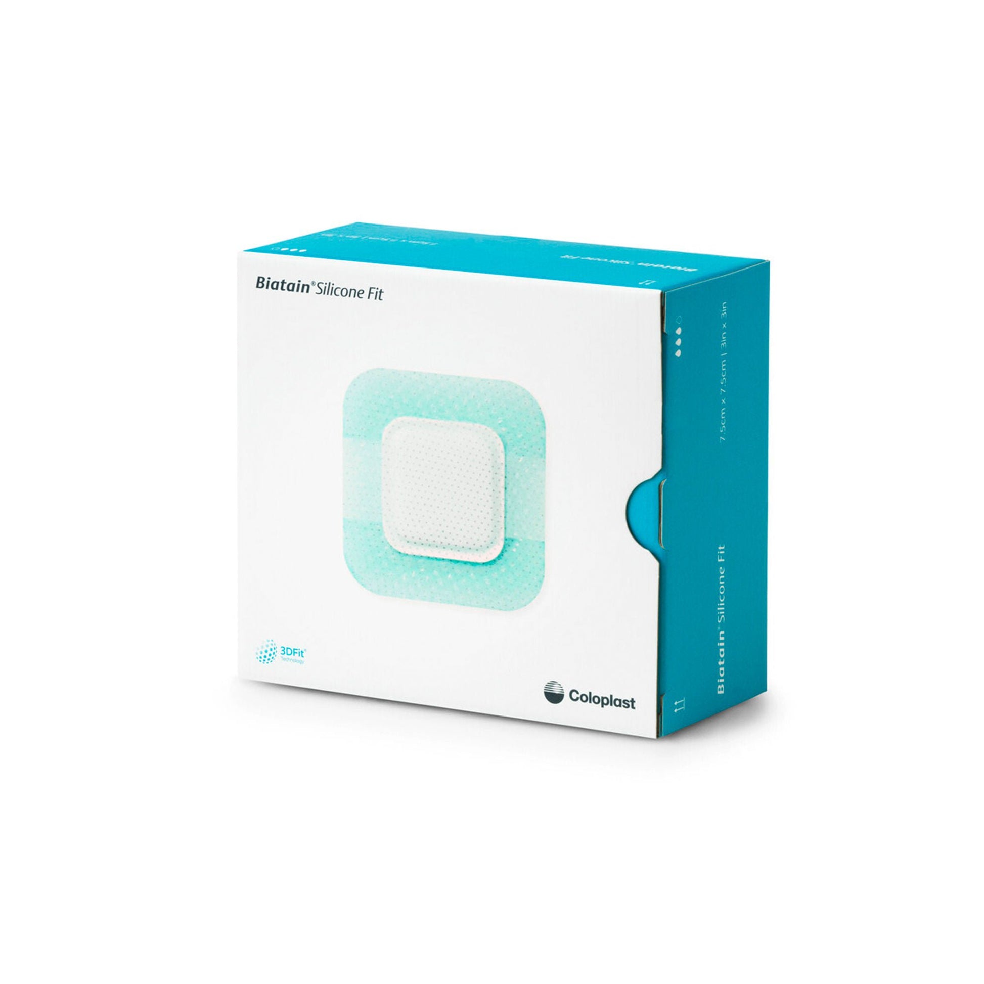 Biatain Silicone Fit Silicone Foam Dressing With Border Film Backing Silicone Adhesive Square