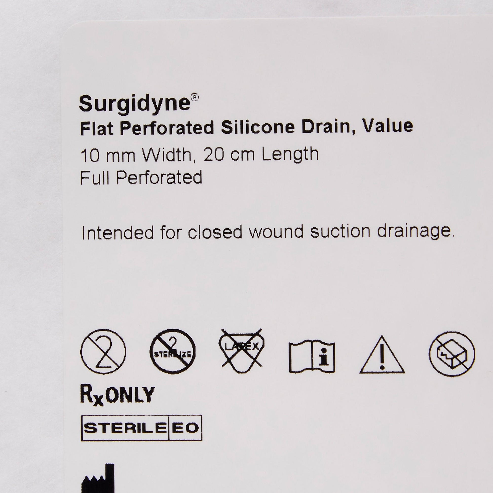 McKesson Wound Drain Tube, 10 Fr., 20-centimeter Length