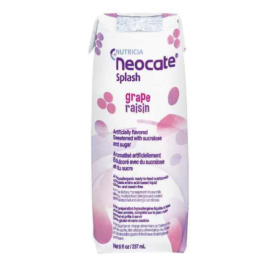 Neocate® Splash Amino Acid–based Liquid, Grape Raisin, carton