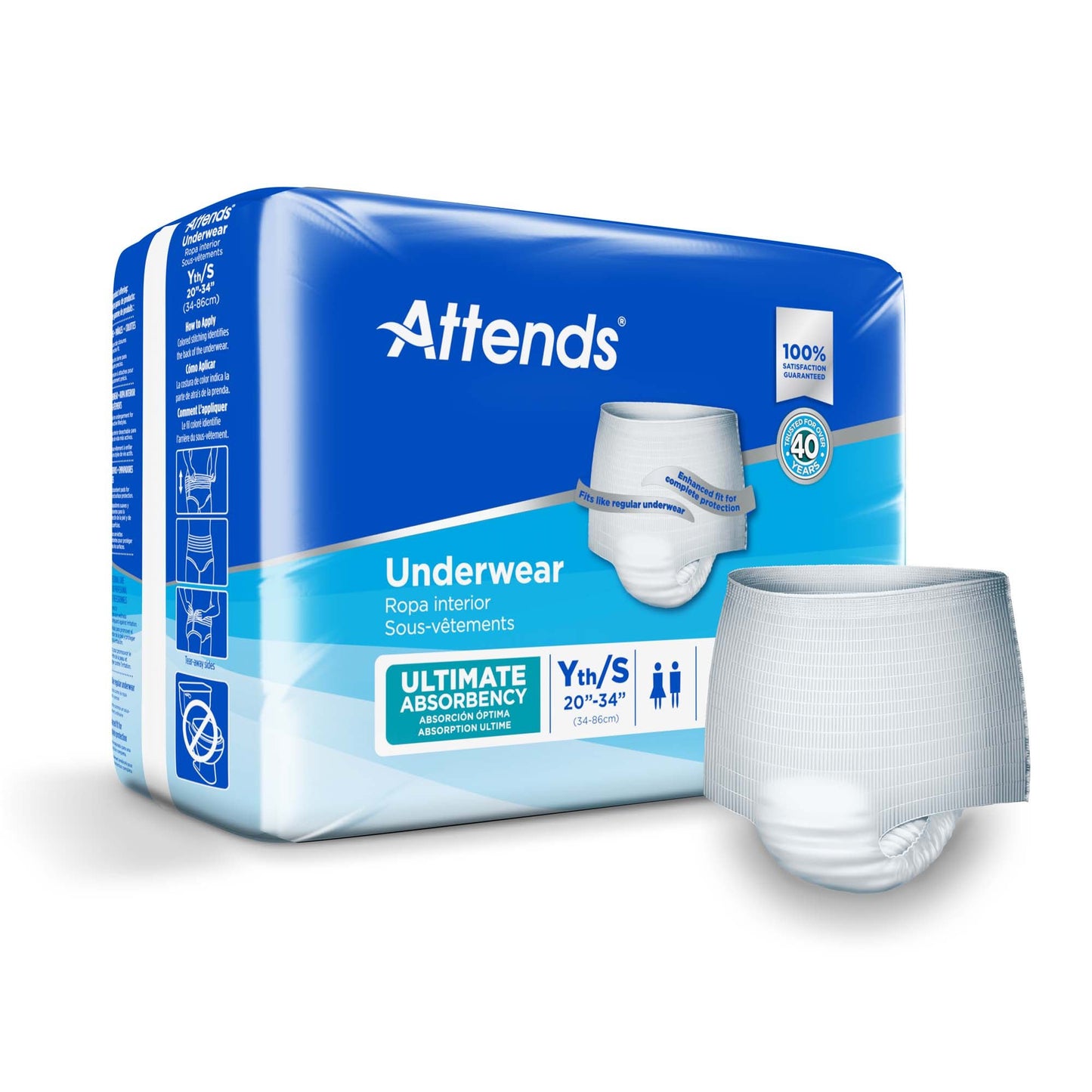 Attends® Advanced Underwear, Youth /
