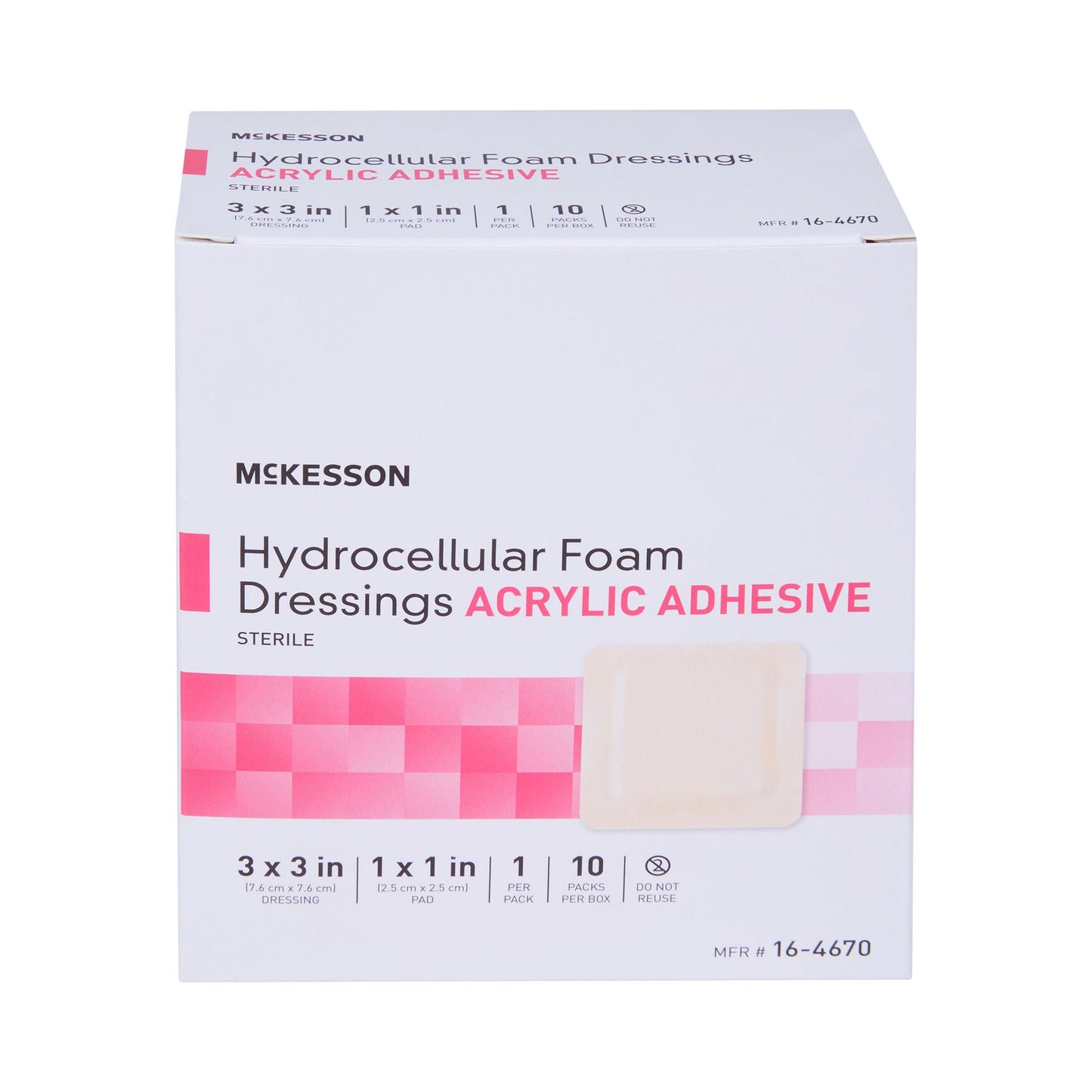 McKesson Adhesive Foam Dressing with Border