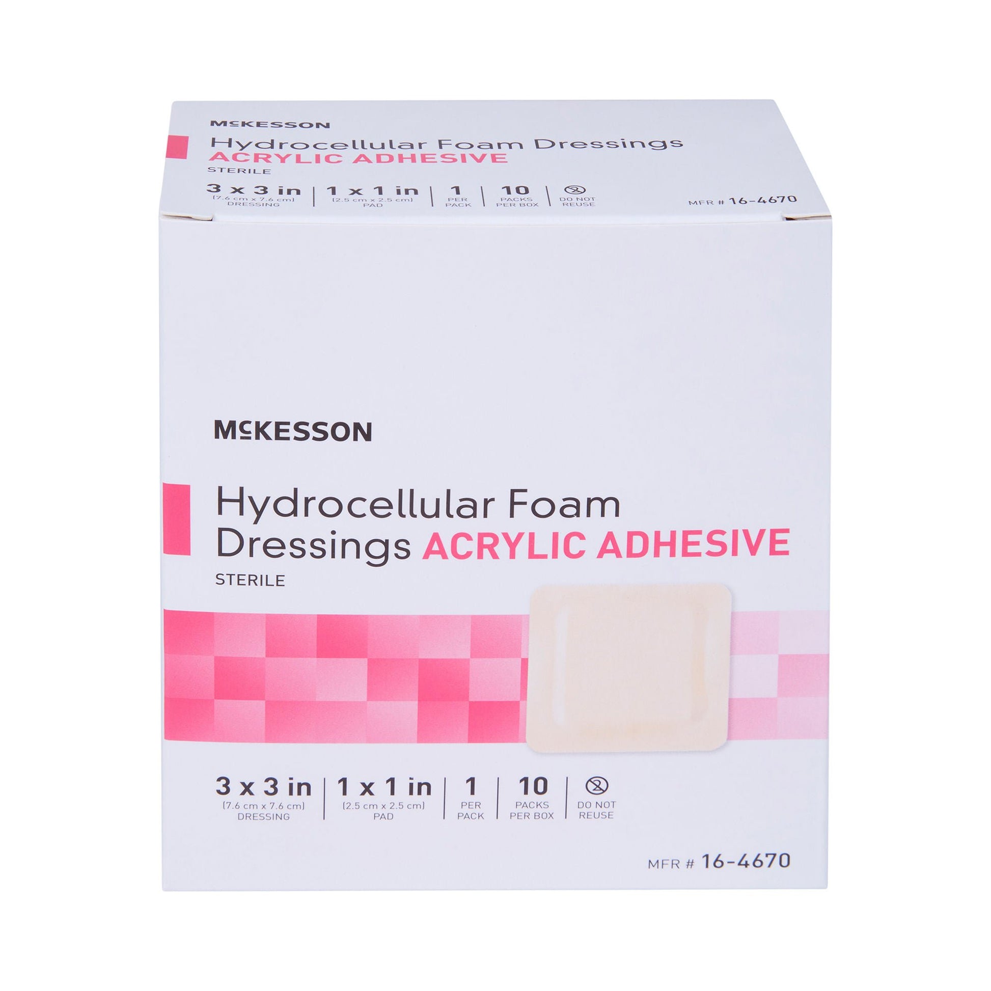 McKesson Adhesive Foam Dressing with Border