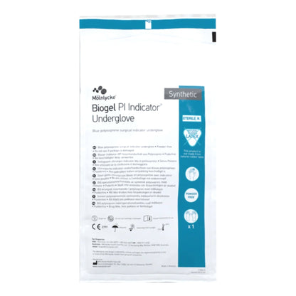 Sterile Biogel® PI Indicator® Underglove Polyisoprene Surgical Gloves, Blue