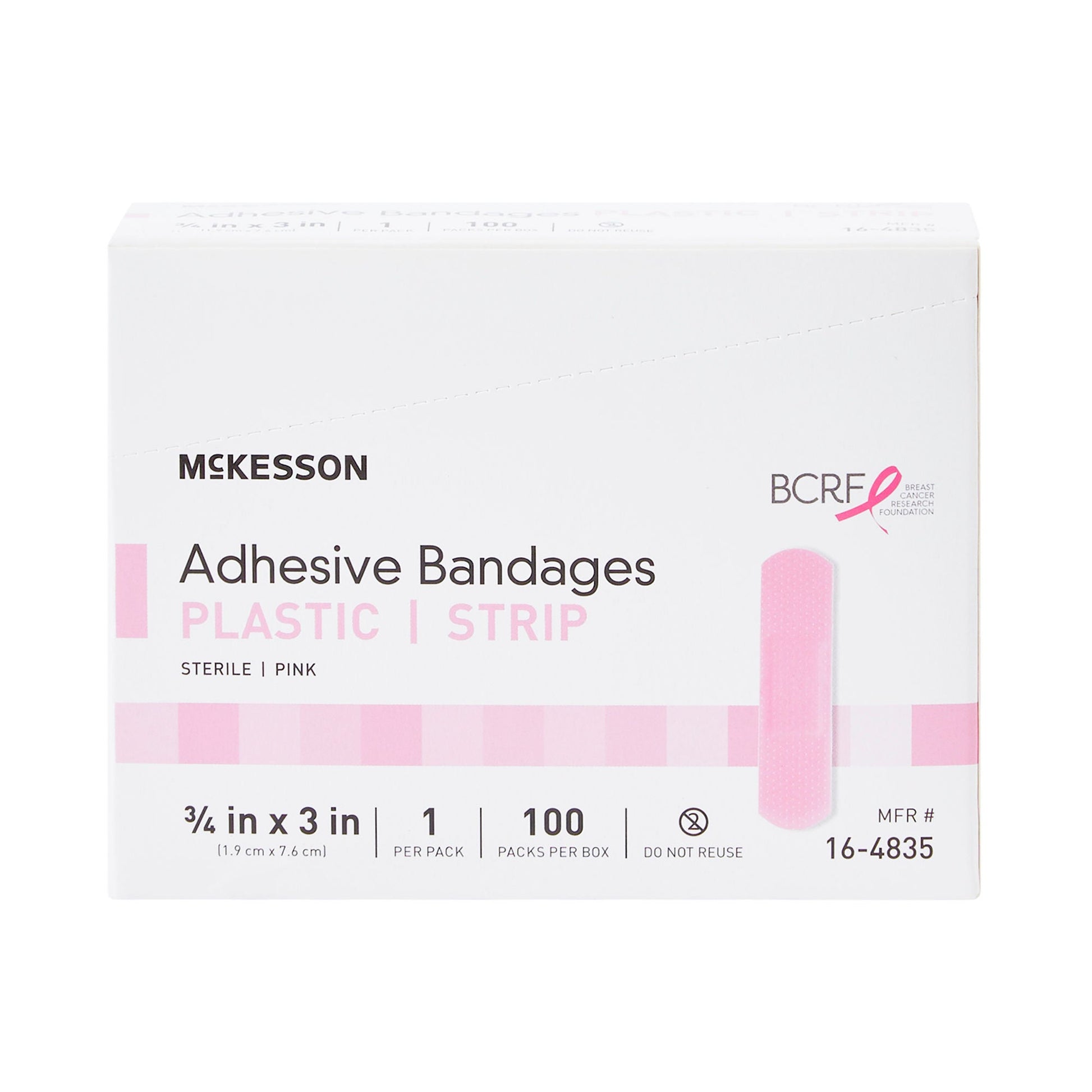 McKesson Pink Adhesive Strip