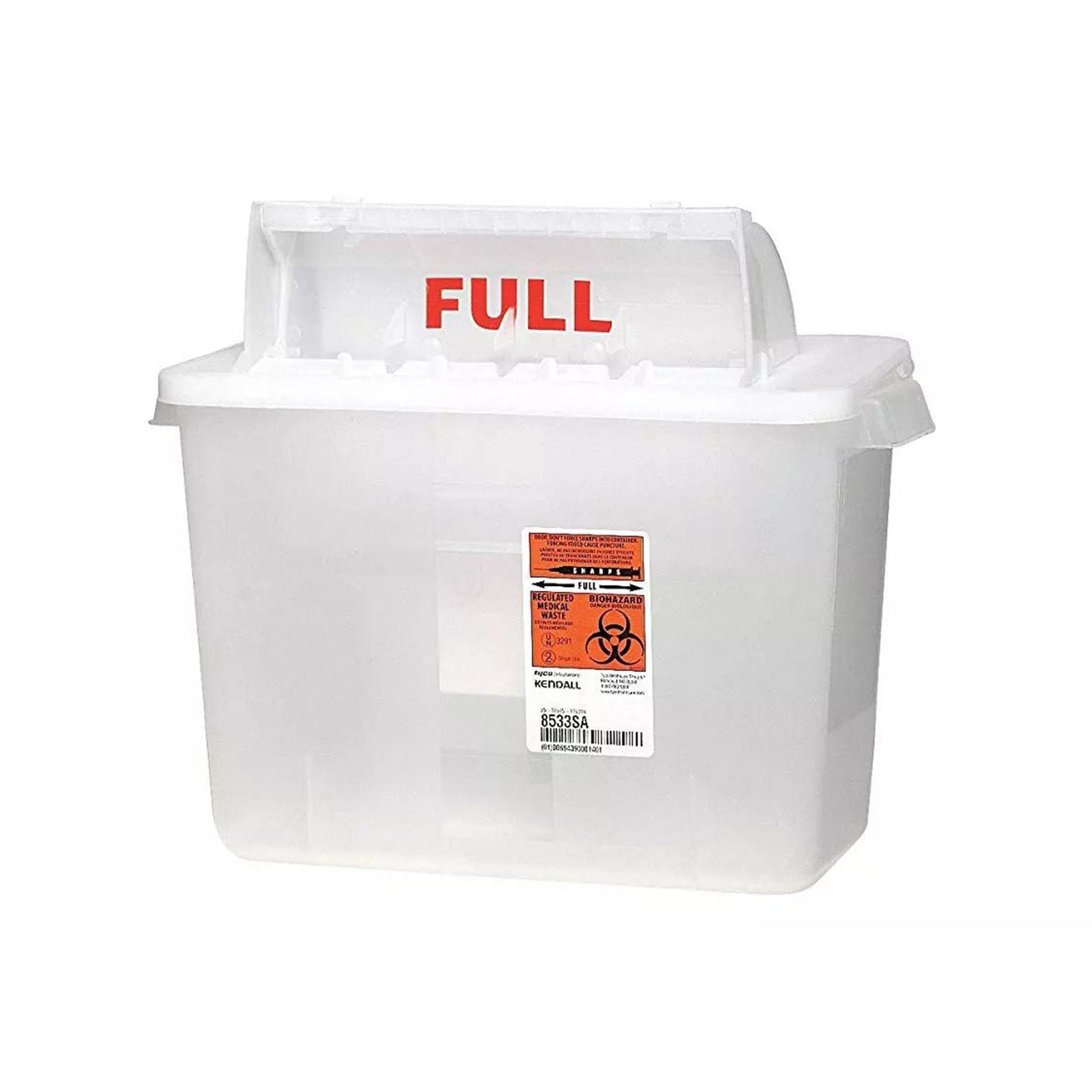 SharpStar In-Room Sharps Container Translucent Base 11-3/4 H X 6 D X 13-3/4 W Inch Horizontal Entry