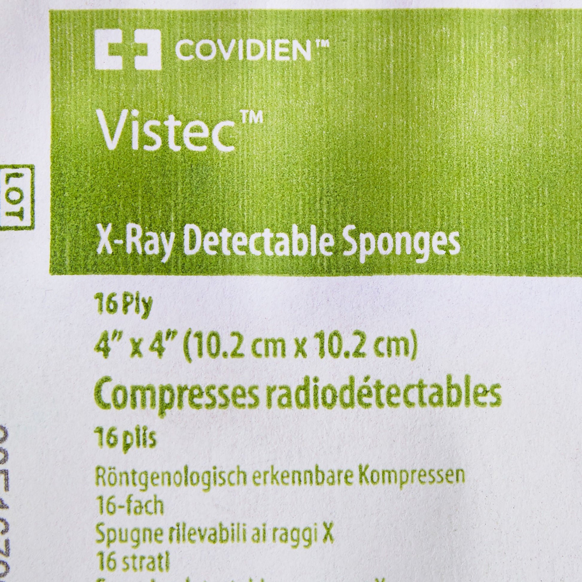 Visitec™ Sterile USP Type VII X-Ray Detectable Gauze Sponge, 16-Ply