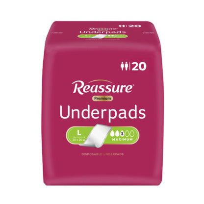 Reassure® Premium Disposable Underpad, Heavy Absorbency