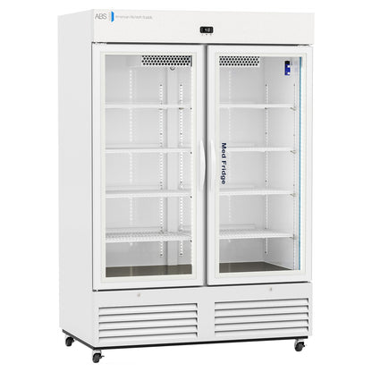 ABS Upright Refrigerator Pharmaceutical 49 cu. ft. 2 Glass Swing Doors Cycle Defrost