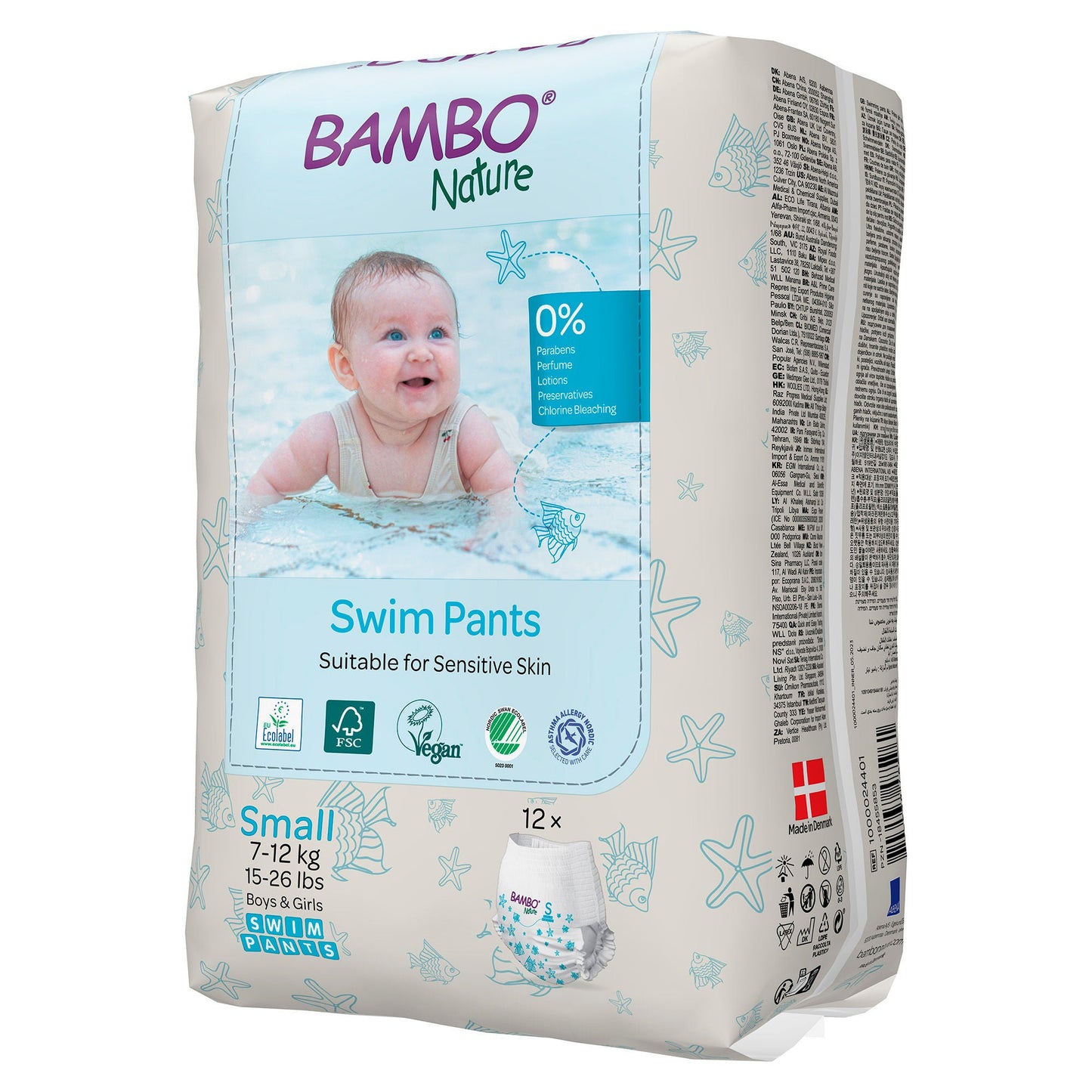 Bambo Nature Swim Pants, for Babies weighing 15 to 26 lbs.