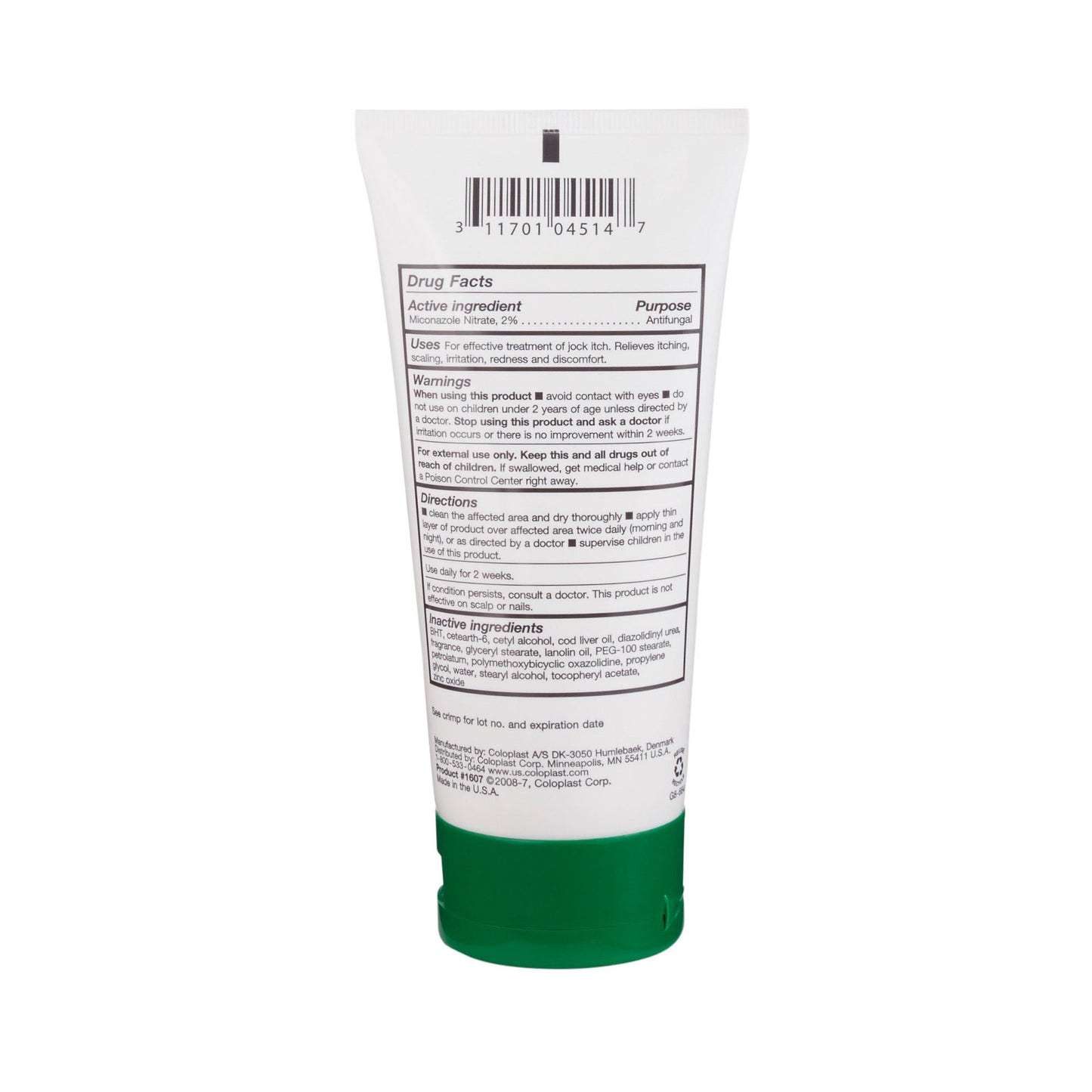 Baza® Antifungal Skin Protectant Cream, CHG-Compatible, Scented, Tube