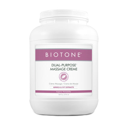Biotone® Dual-Purpose Massage Crème with Arnica and Ivy Extracts, Jar
