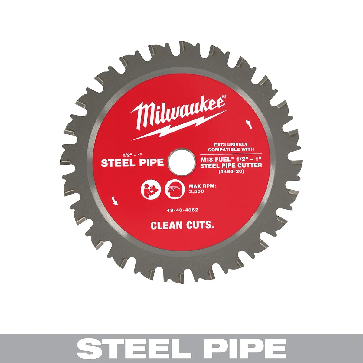 Milwaukee 1/2” – 1” Steel Pipe Cutting Blade 48-40-4062 | Carbide