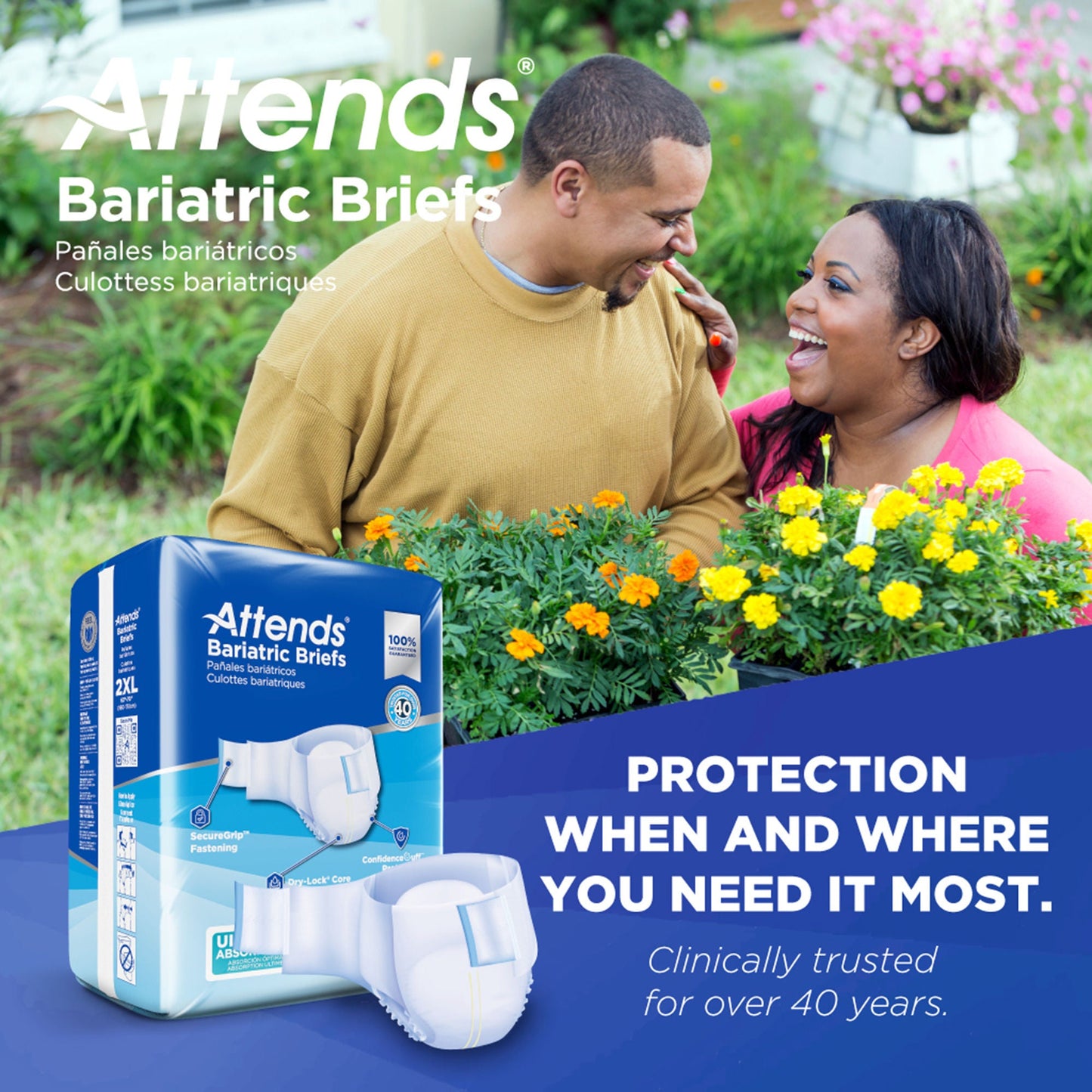 Attends® Bariatric Briefs