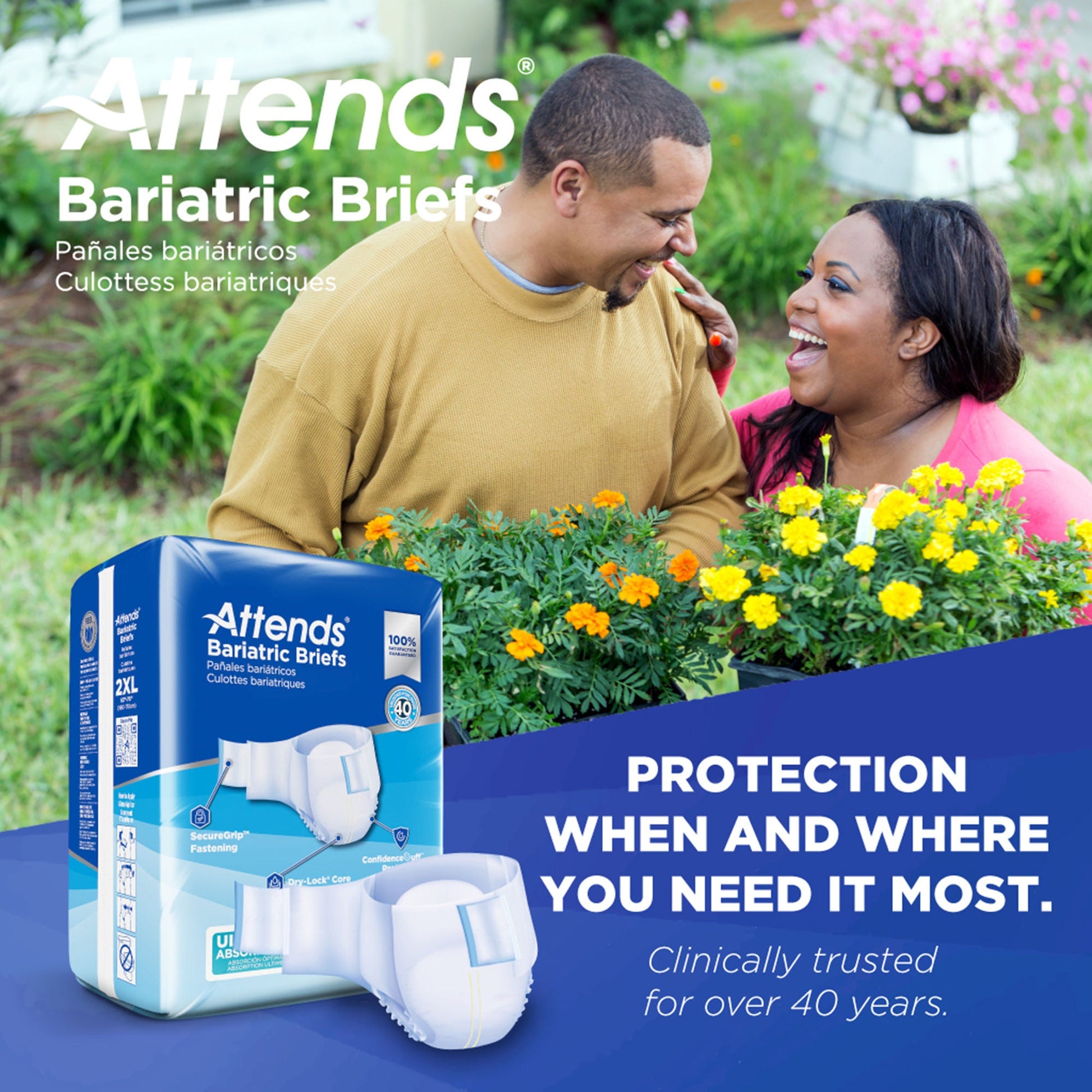 Attends® Bariatric Briefs