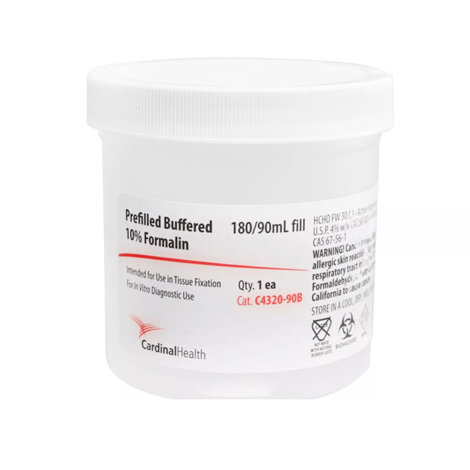 SP® Prefilled Formalin Container, Fill in 180 mL