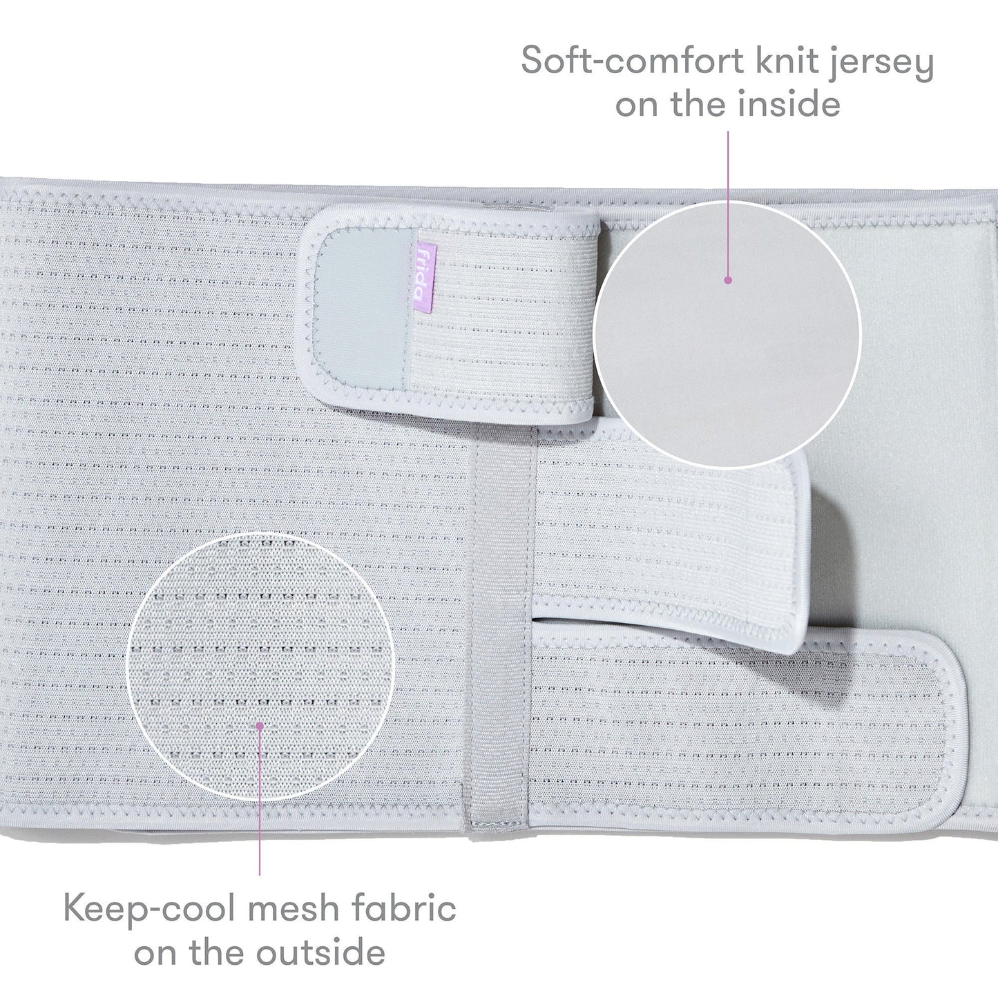 Fridababy Abdominal Binder Hook and Loop Strap Closure 29 to 46 Inch Waist Circumference Adult