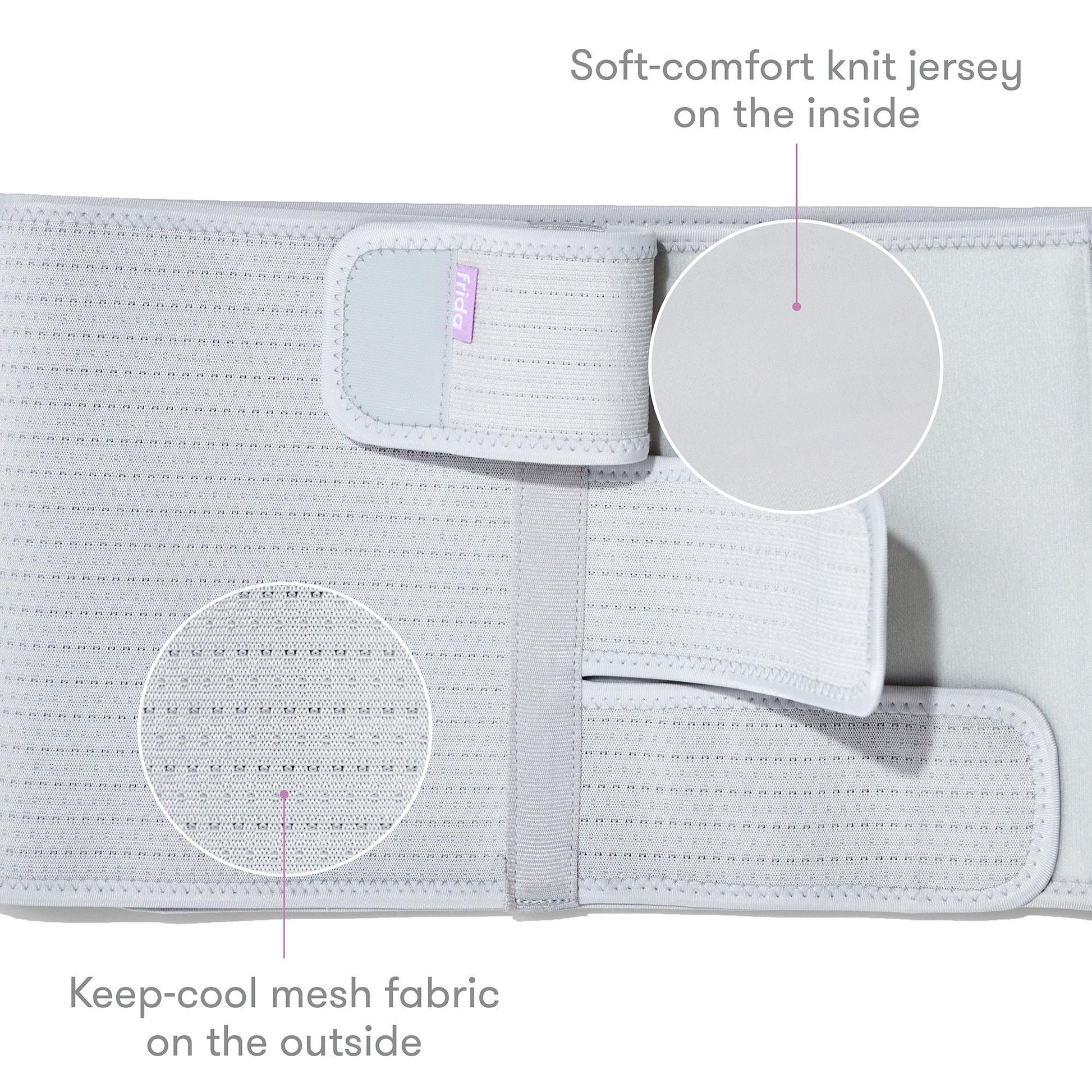 Fridababy Abdominal Binder Hook and Loop Strap Closure 29 to 46 Inch Waist Circumference Adult