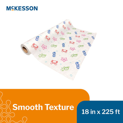 McKesson Table Paper 18 Inch Width 225 Foot Length Print (Sea Friends) Smooth