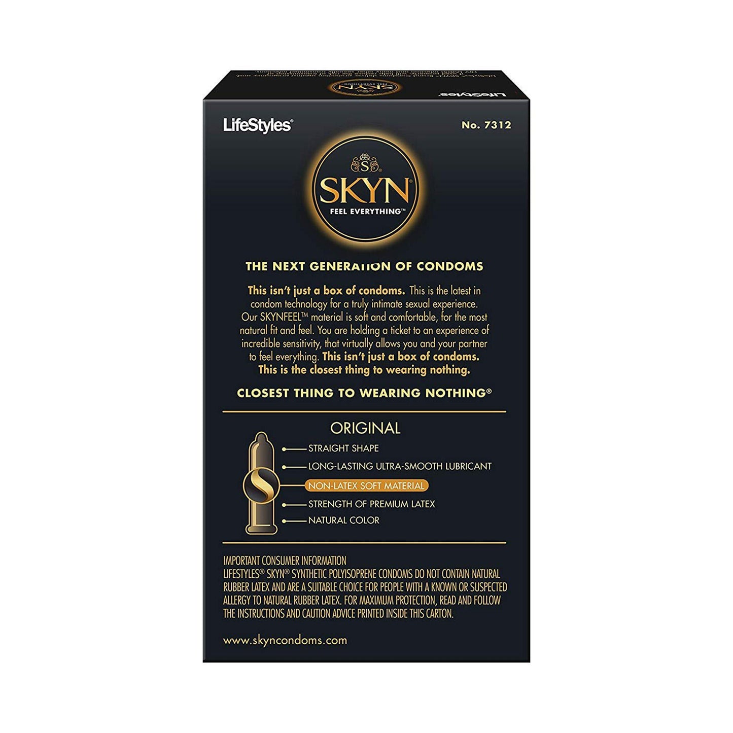 Lifestyles® Skyn® Lubricated Polyisoprene Condom