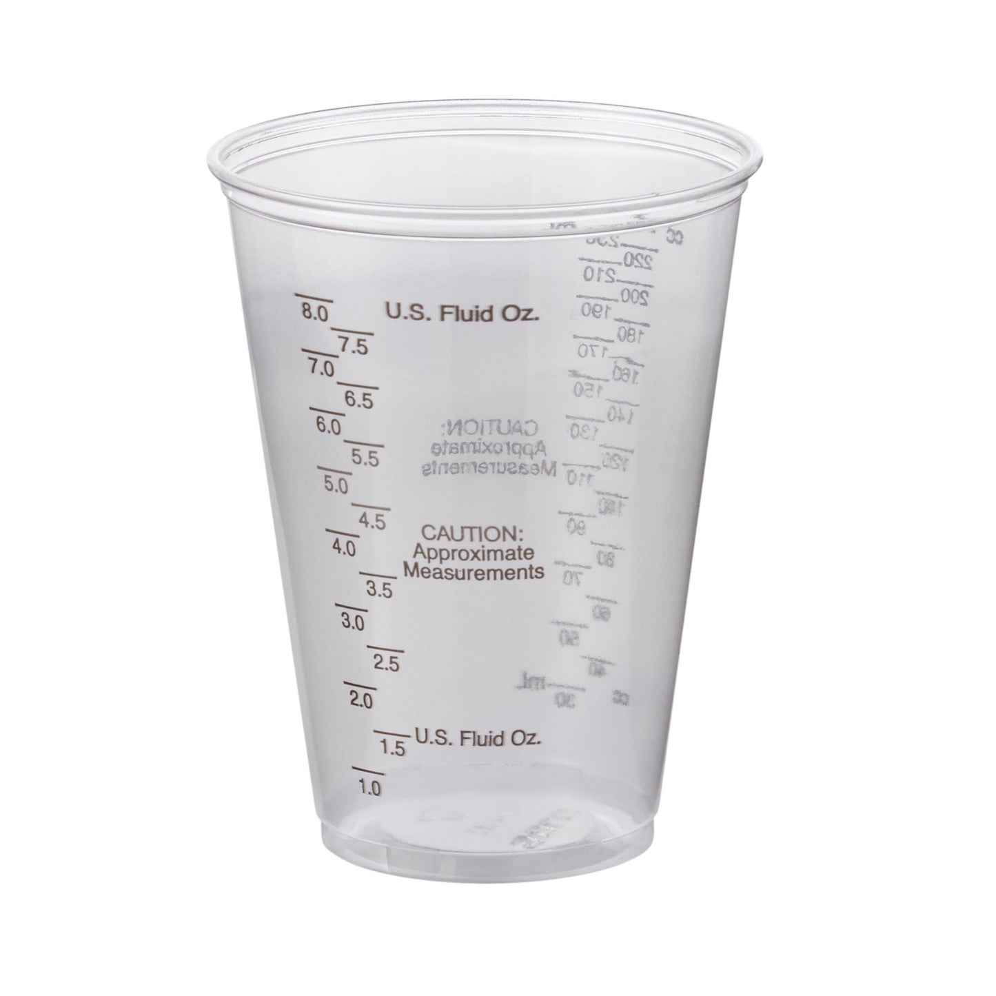 Solo Graduated Drinking Cup, Ultra Clear, Clear Plastic, Disposable