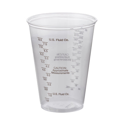 Solo Graduated Drinking Cup, Ultra Clear, Clear Plastic, Disposable