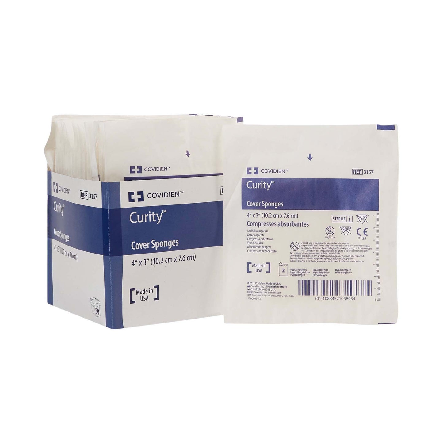 Curity™ Sterile Nonwoven Sponge, 4-Ply