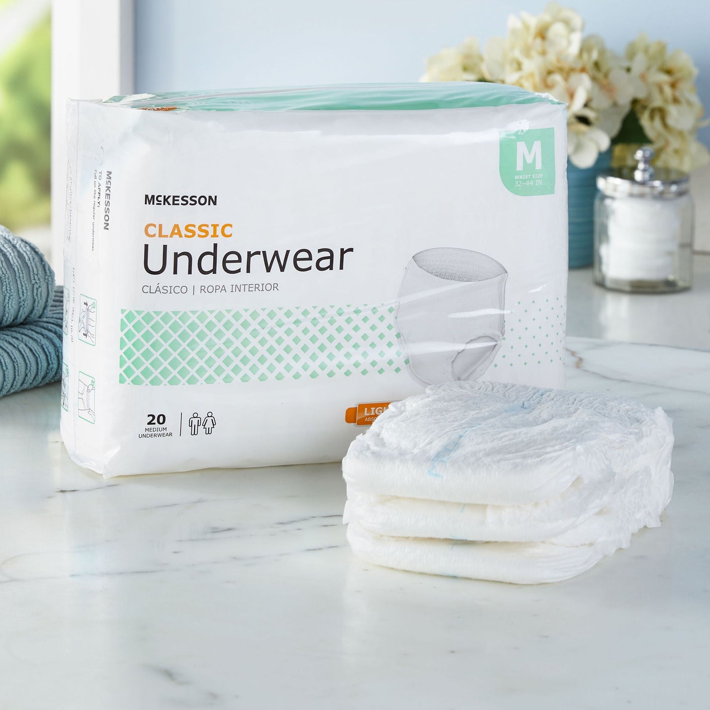 McKesson Classic Light Absorbency Incontinence Underwear