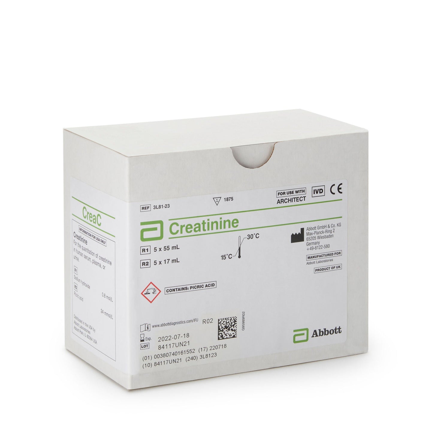 Architect™ Reagent for use with Architect c16000 Analyzer, Creatinine test