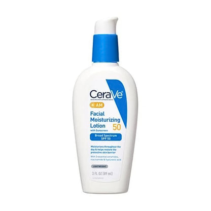 CeraVe® AM Facial Moisturizing Lotion, SPF 50, Bottle