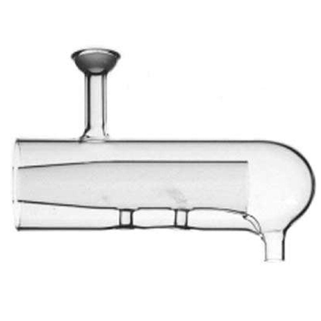Scott Chamber, Inner/Outer Tube Flush, Drain & Exit 180°, Quartz - Alpha Resources part ARICP022
