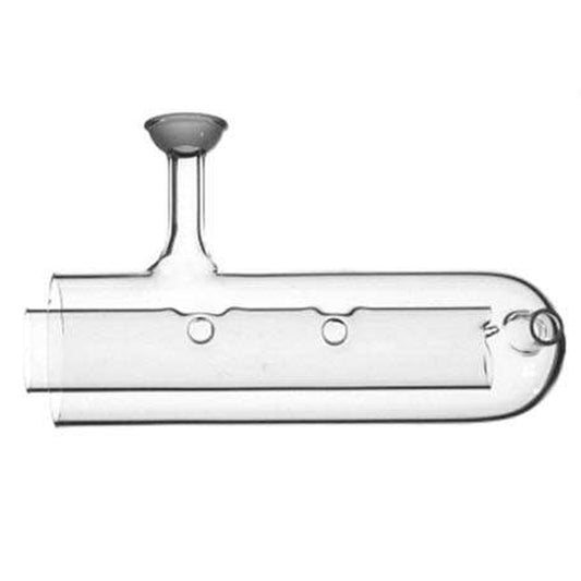 Scott Chamber, Inner Tube Extended, Drain & Exit 90°, Quartz - Alpha Resources part ARICP024 (replaces Agilent Technologies G1820-65339)